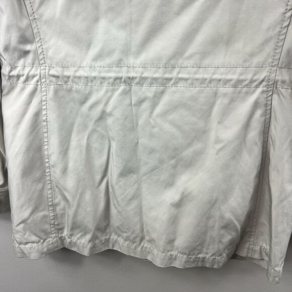 Banana Republic Tan Utility Jacket Size XS Zip Up Hide Away Hood - Picture 12 of 16